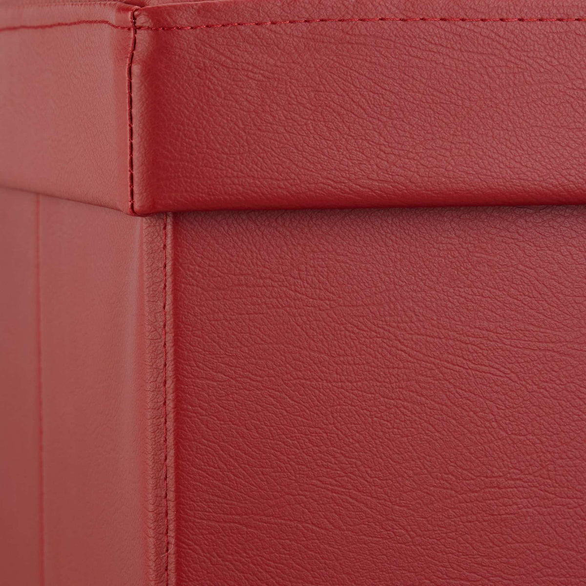 Bench with storage space in artificial leather