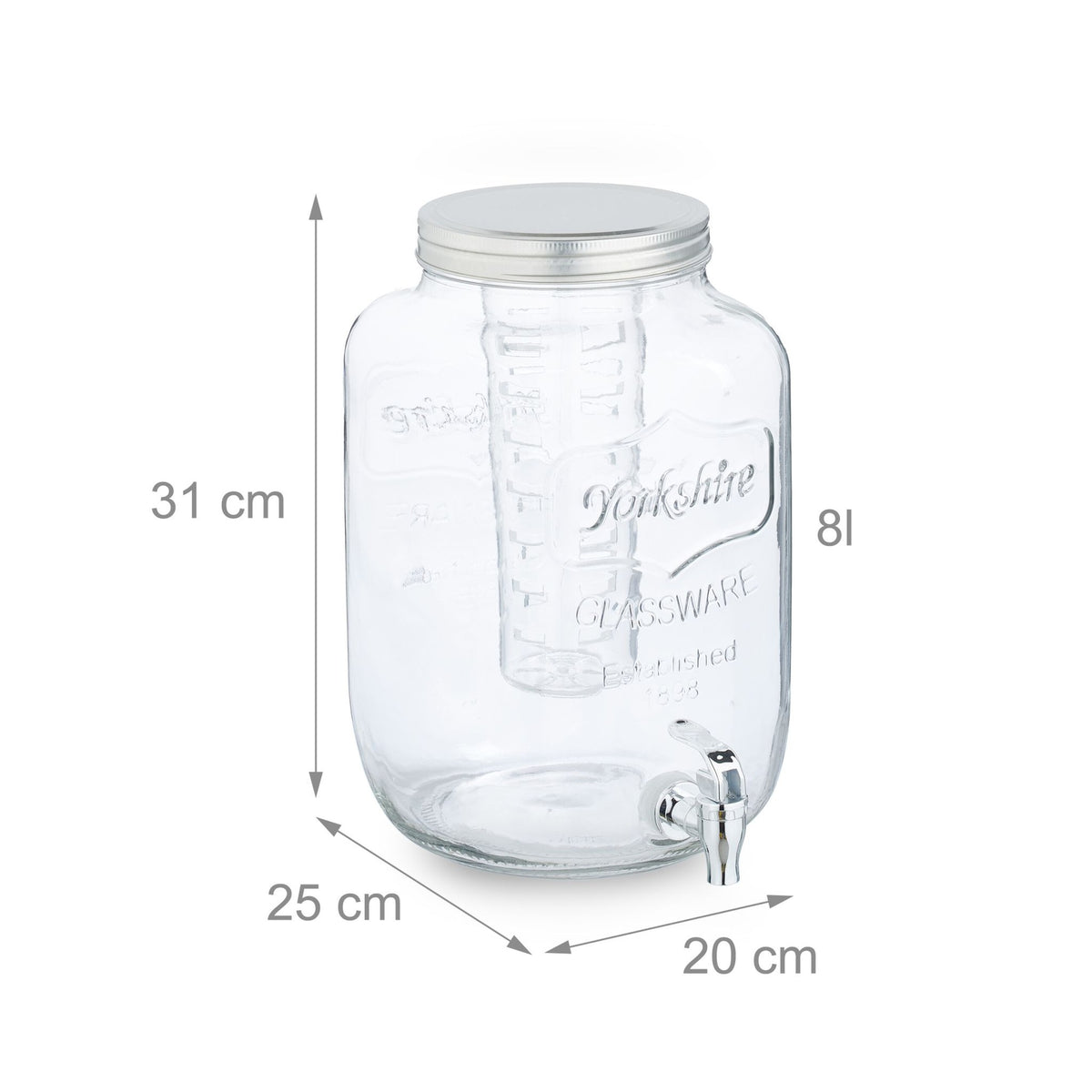 Beverage dispenser with insert