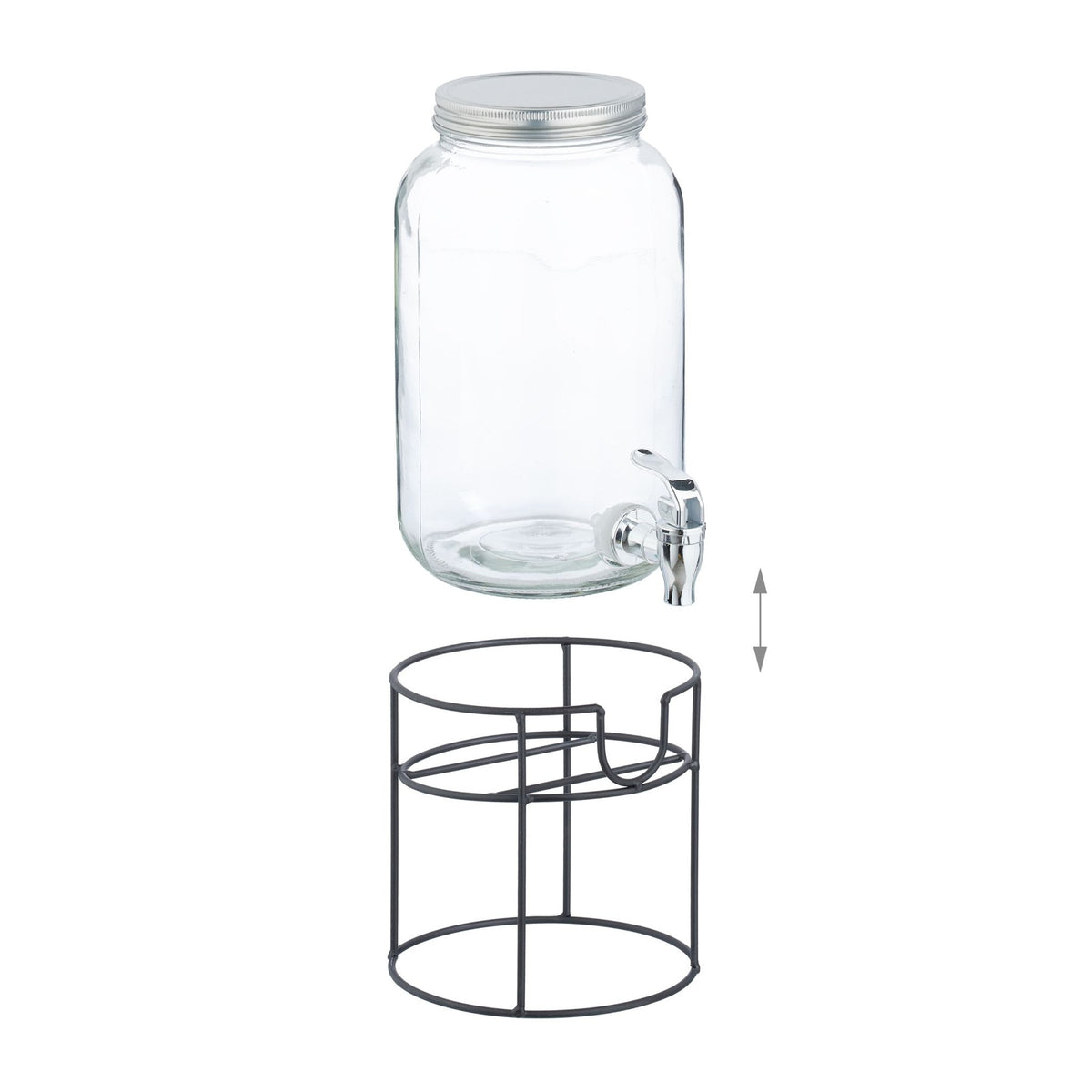 Beverage dispenser with stand