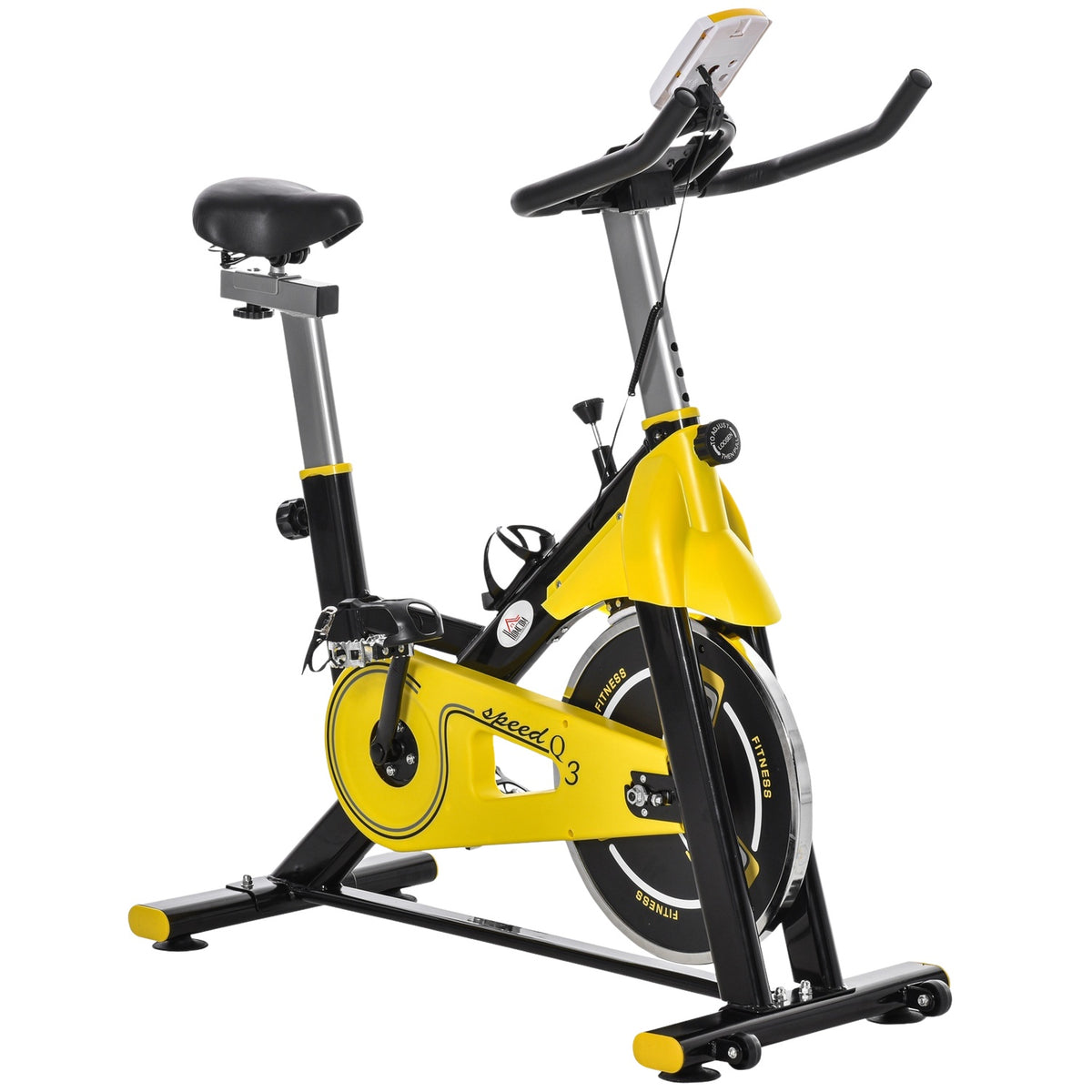 Bicycle Trainer, Height-Adjustable Exercise Bike, Fitness Bike, Roller Trainer With Belt Drive, Lcd Display, Steel Abs, 50X100X101-113 Cm