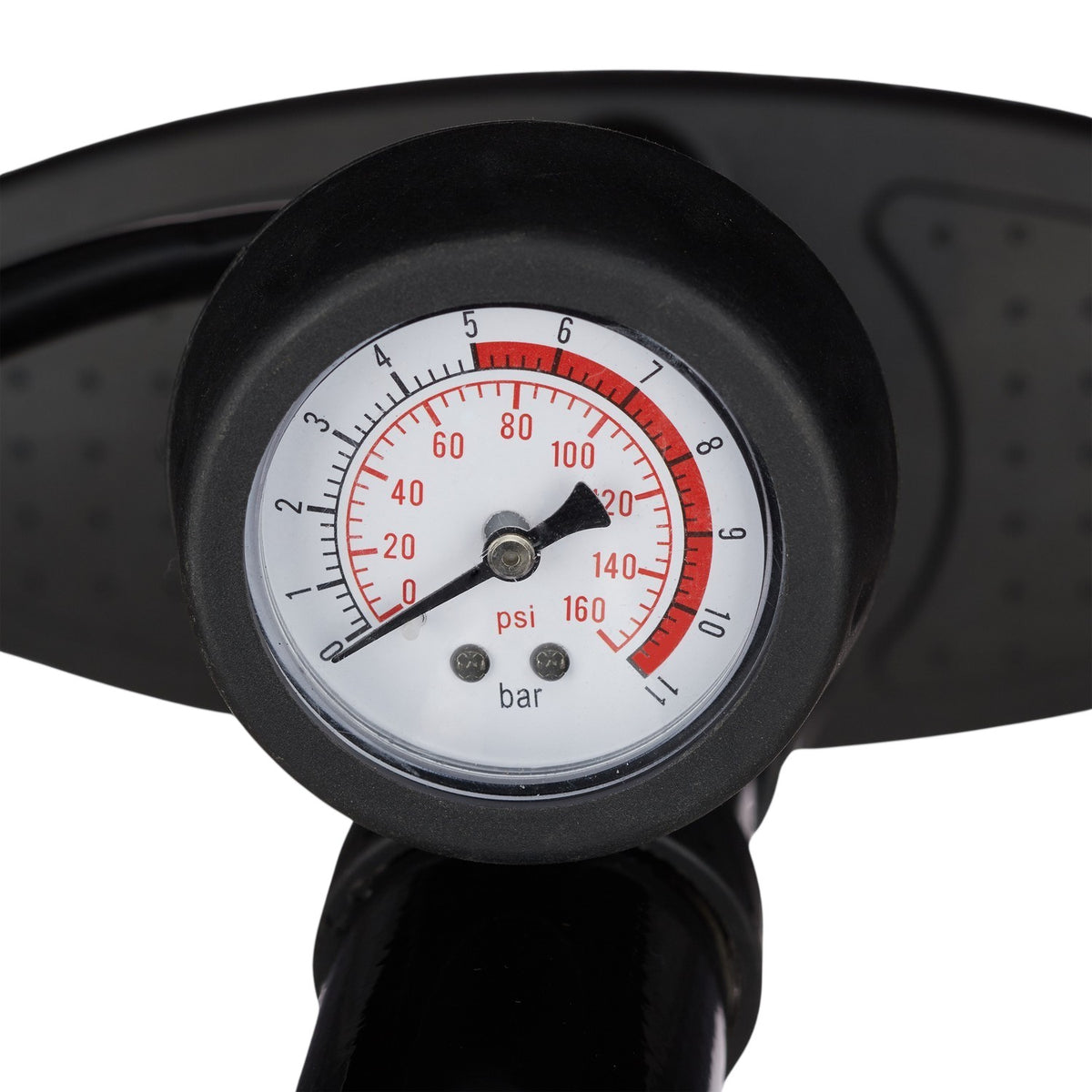 Bicycle pump with pressure gauge