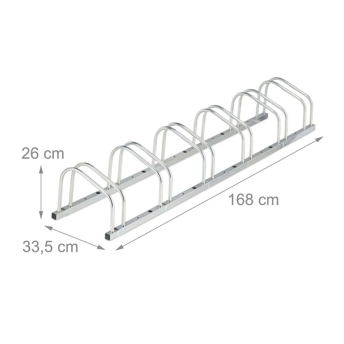 Bicycle rack for 6 bicycles