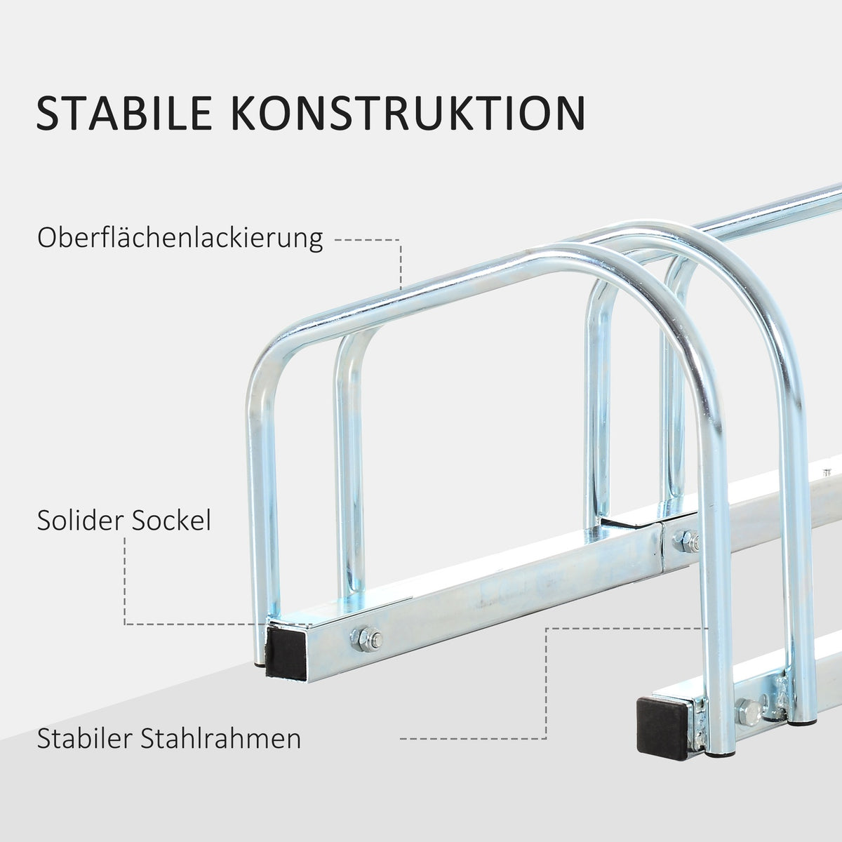 Bicycle stand for up to 4 bicycles, bike stand, multiple stand, stand, weatherproof, floor and wall mounting