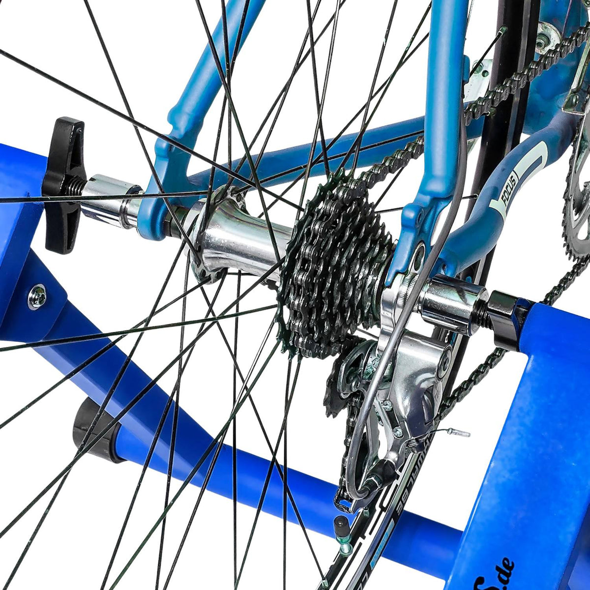 Bicycle trainer with 6 gears