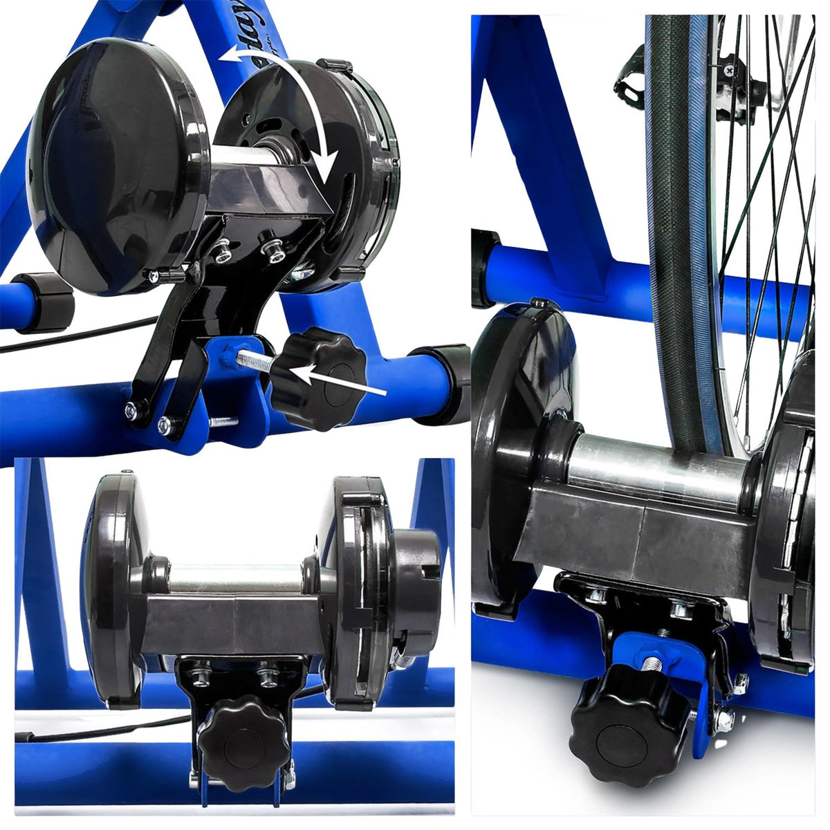 Bicycle trainer with 6 gears