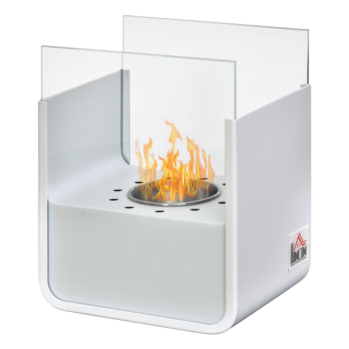 Bio Fireplace Ethanol Fireplace Bio Ethanol Burner 0.4L Burning Time No Smoke Stainless Steel 20 X 15 X 25 Cm