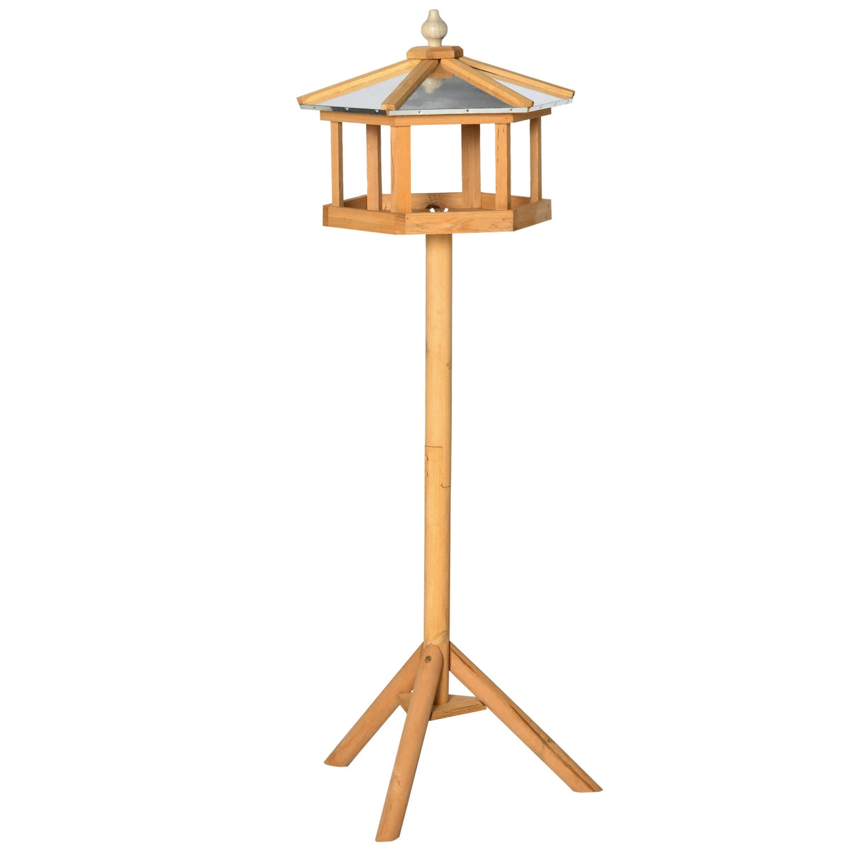 Bird House Bird Villa Feeder Bird House With Stand And Zinc Roof 113X40X40 Cm