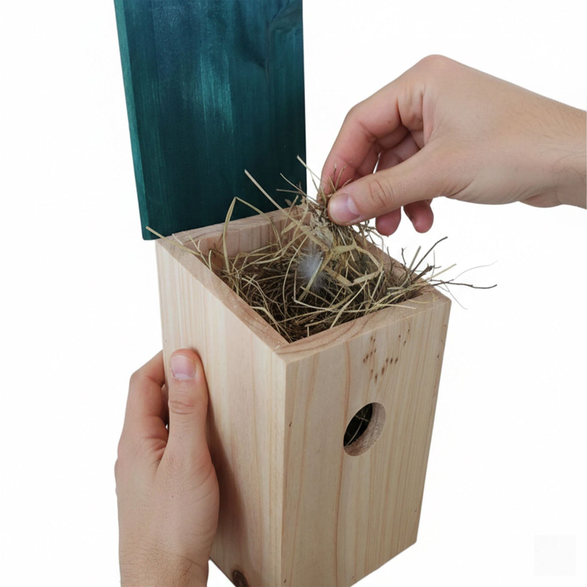 Bird Nesting Boxes Set of 4 – Fir Wood, Easy Clean