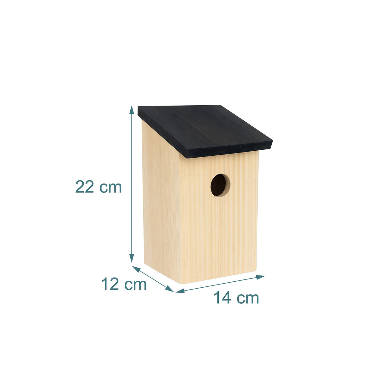 Bird Nesting Boxes Set of 4 – Fir Wood, Easy Clean