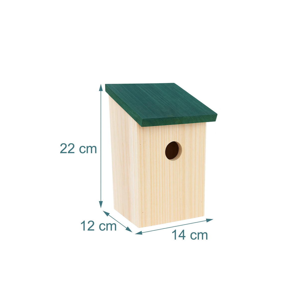 Bird Nesting Boxes Set of 4 – Fir Wood, Easy Clean
