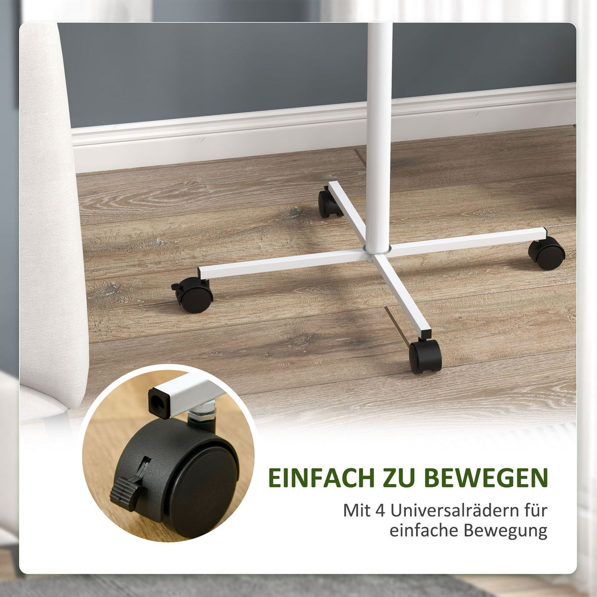 Bird Stand with Feeding Station, Wheels, Perches, Bird Feeder, Bird Feeder with Ladder for Garden, Balcony, Steel, White
