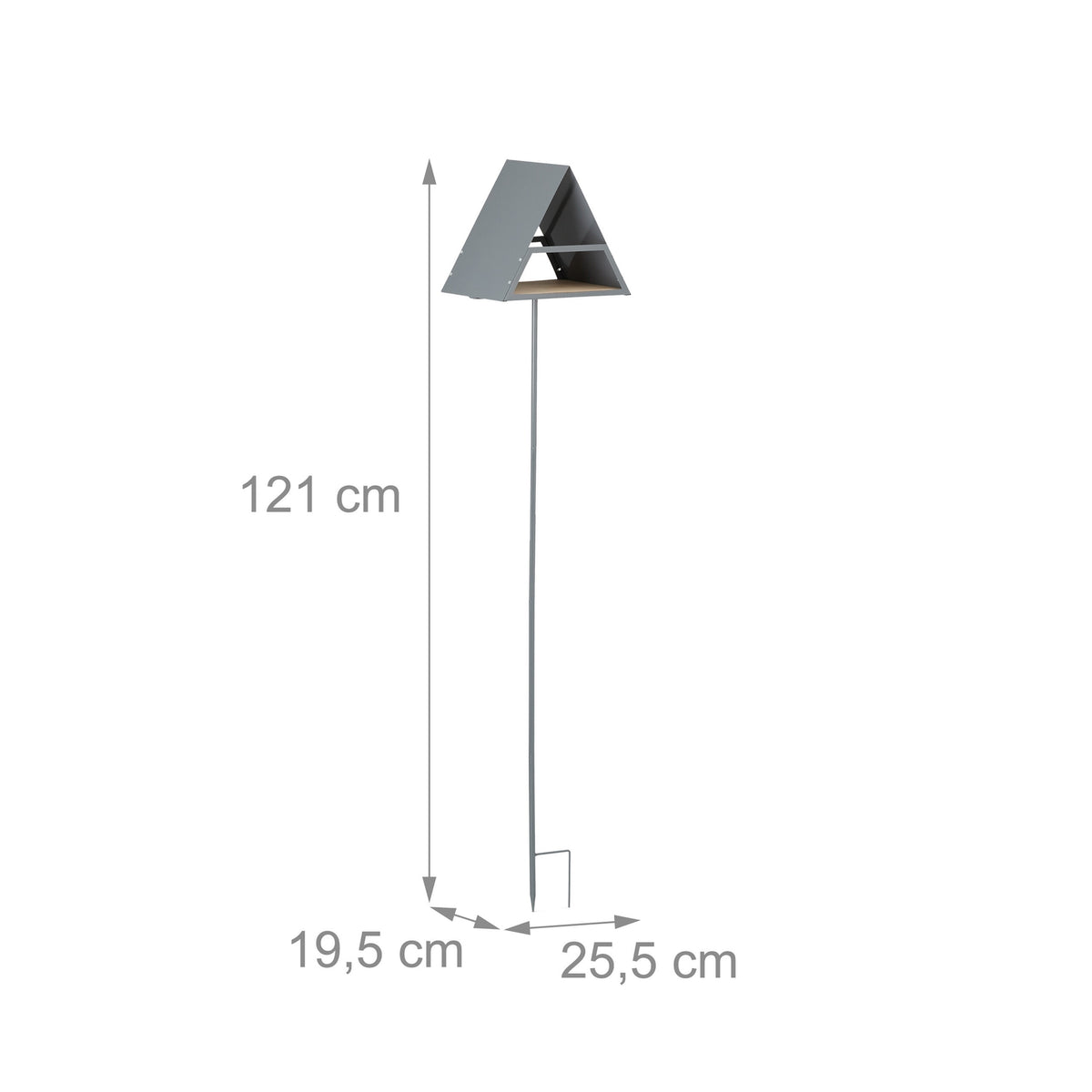 Bird feeder with ground spike