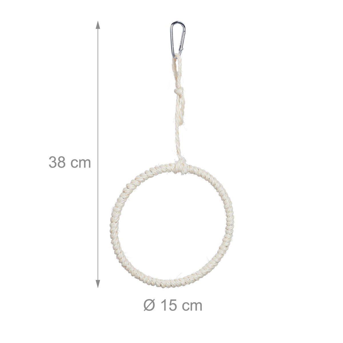 Bird swing ring set of 2