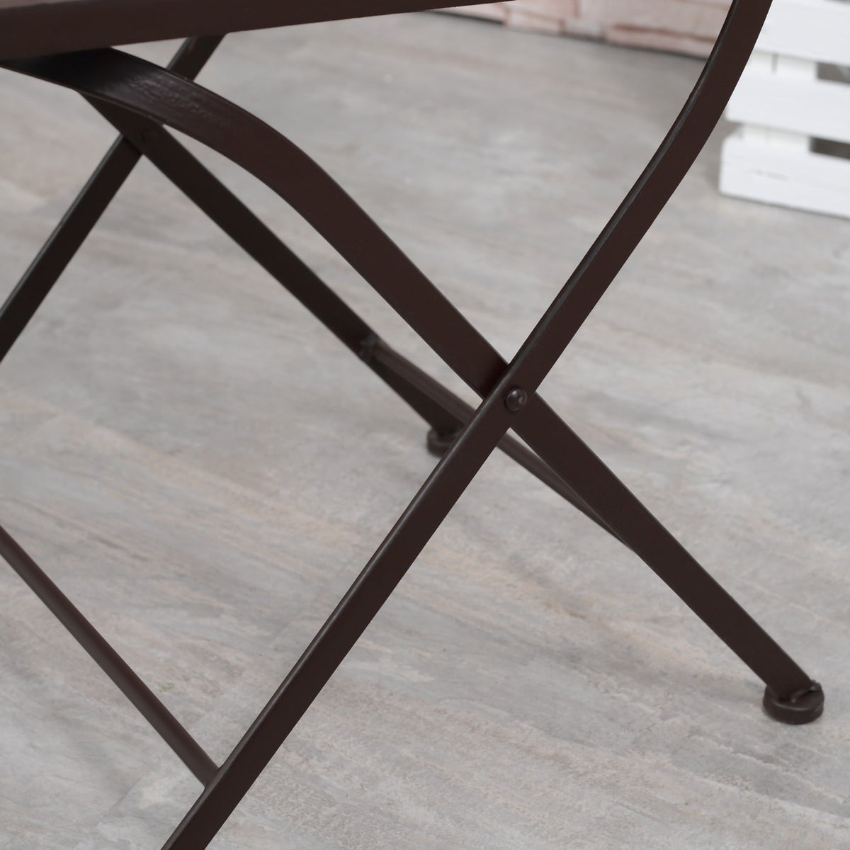 Bistro Set For 2 In Nostalgic Design, Mosaic Stones, Weather Resistant, Multi-Colour