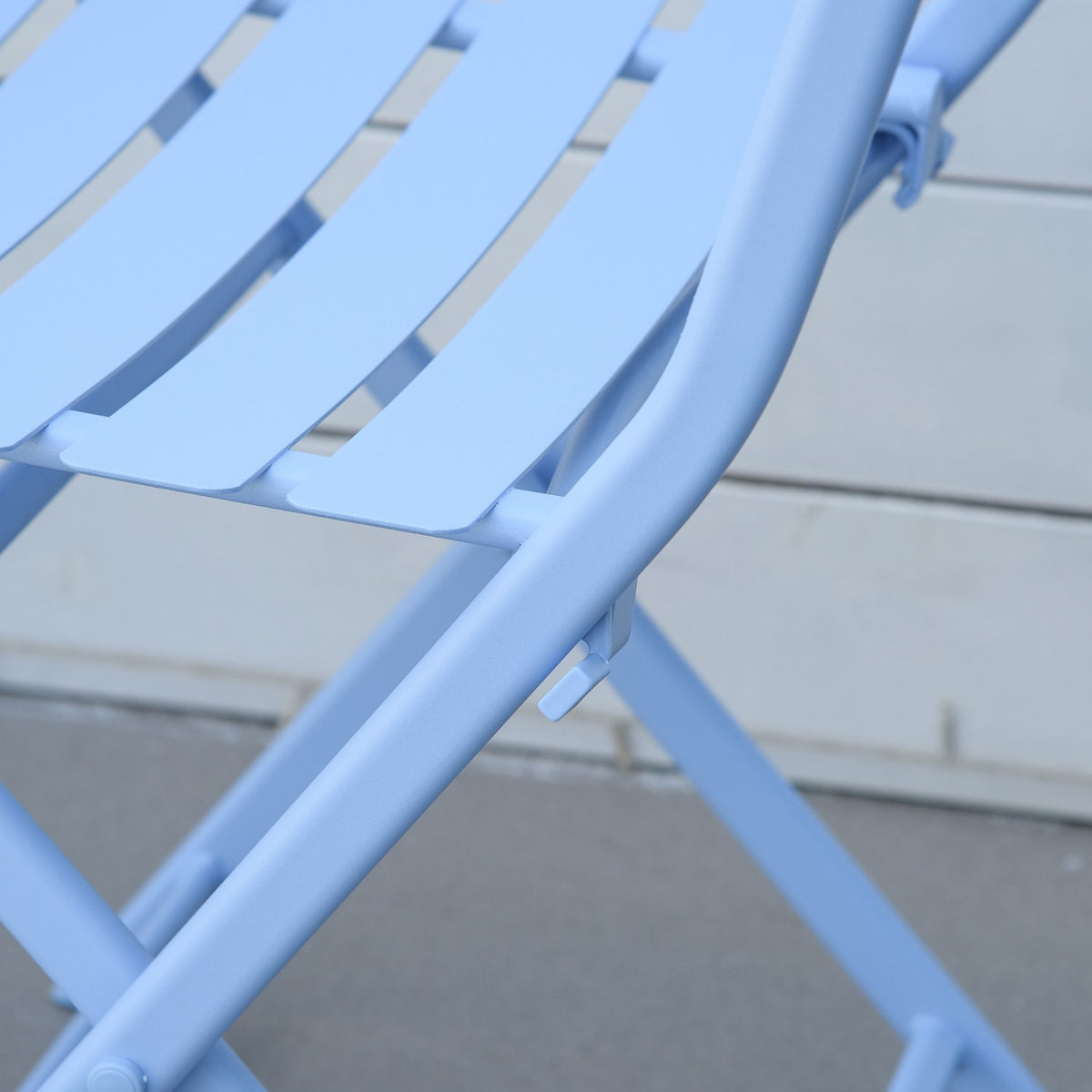 Bistro Set For 2 People Balcony Furniture Set Patio Yard Garden Light Blue