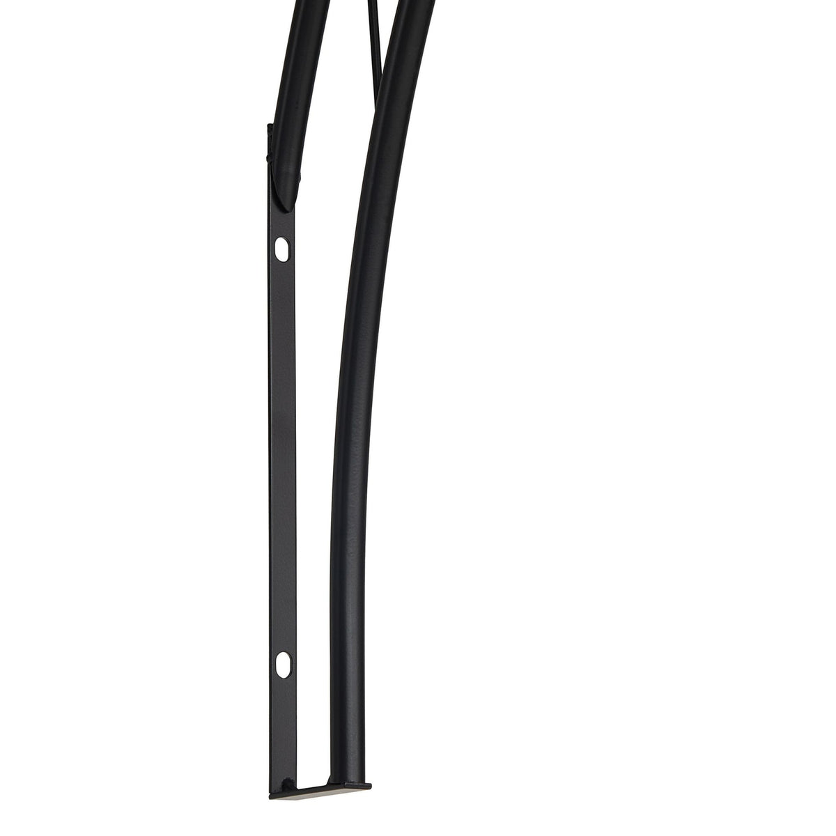 Black Metal Garden Arch – Half Arbour Trellis