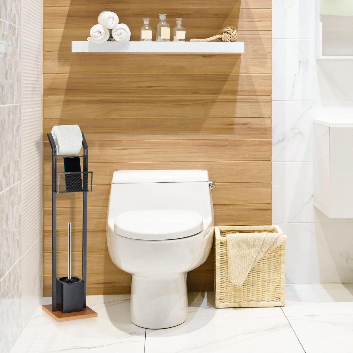Black Silicone Toilet Brush