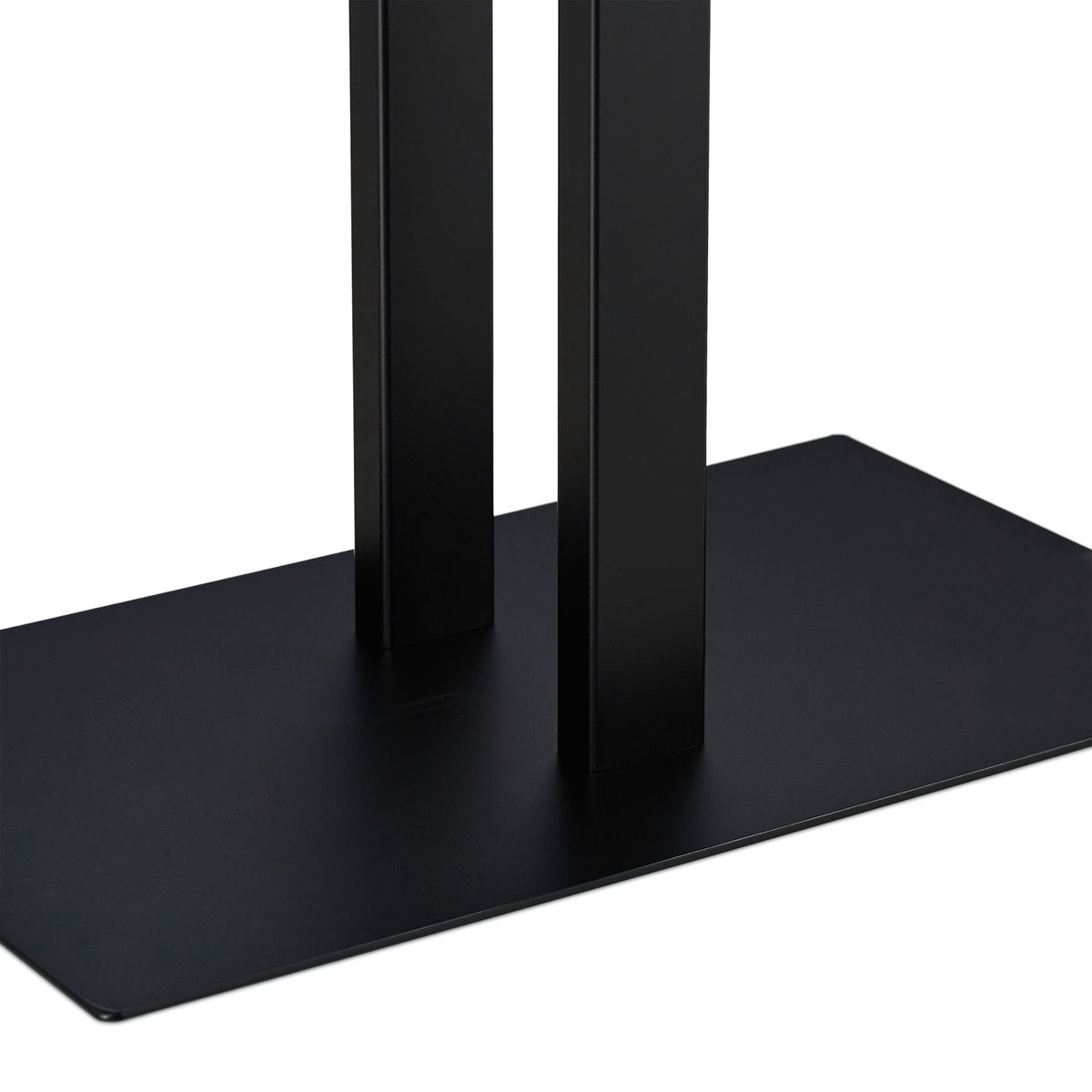 Black Towel Rack with 2 Bars