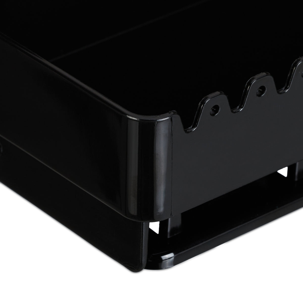 Black Wall-Mounted Jewellery Holder with Shelf