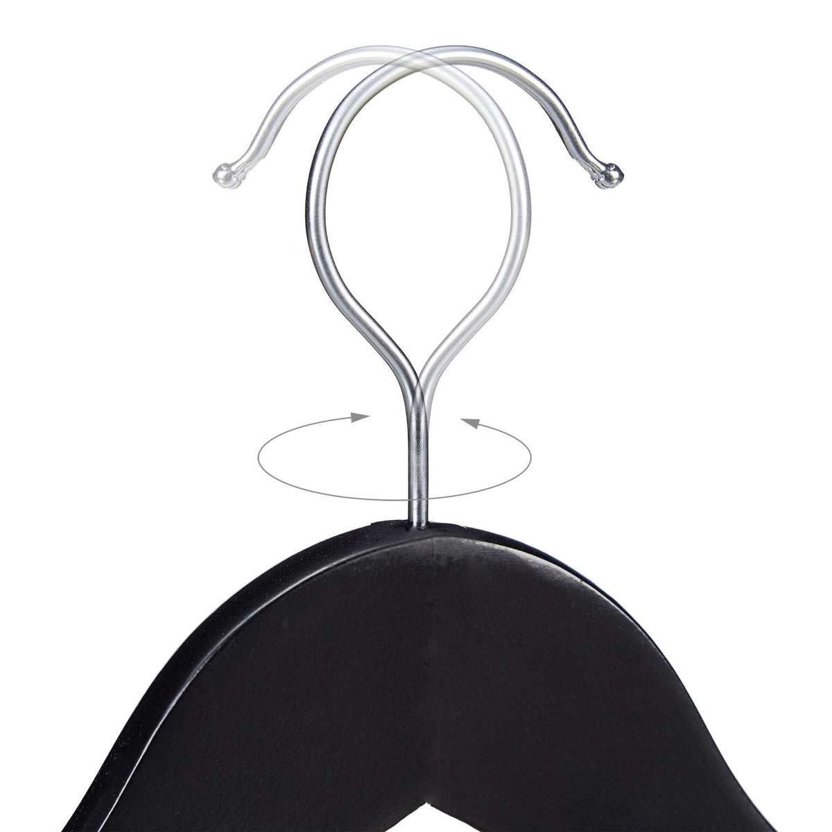Black Wooden Kids' Coat Hangers