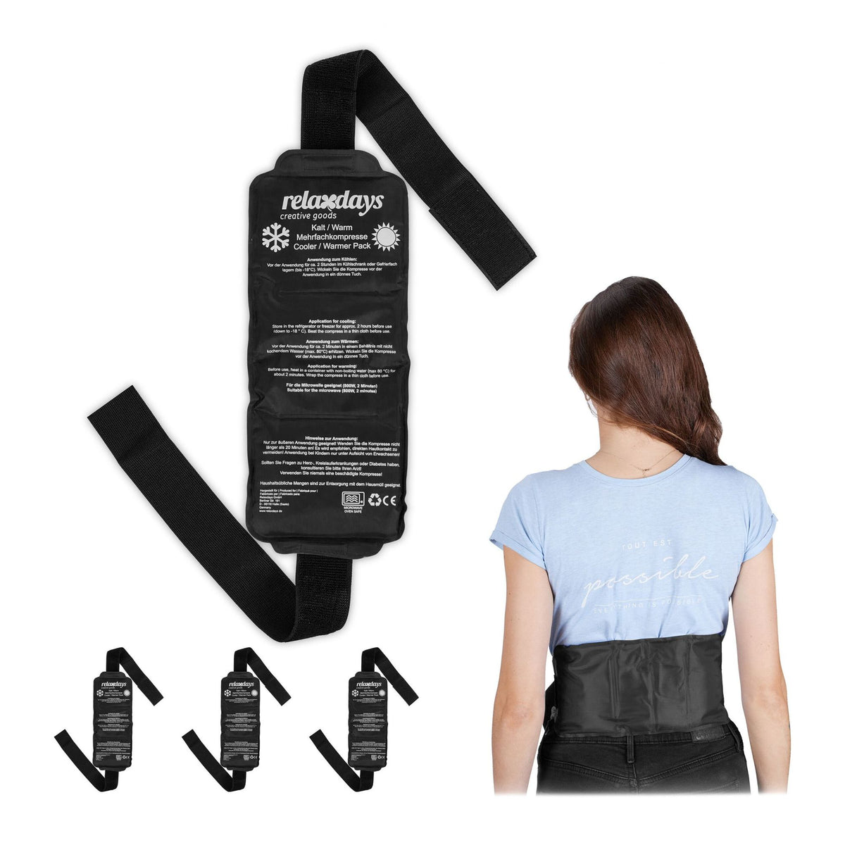 Black cold belt Set of 4