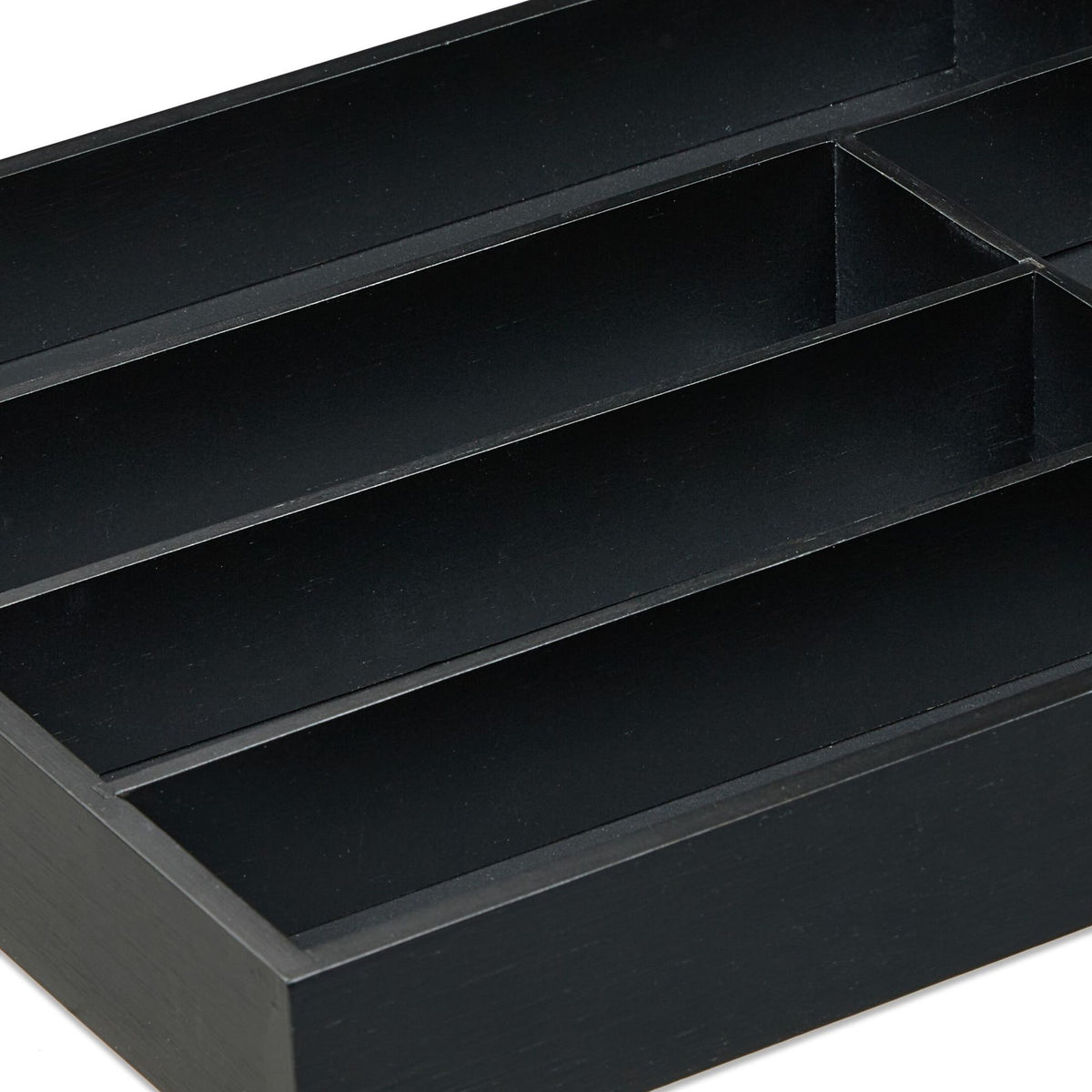 Black cutlery tray 6 compartments