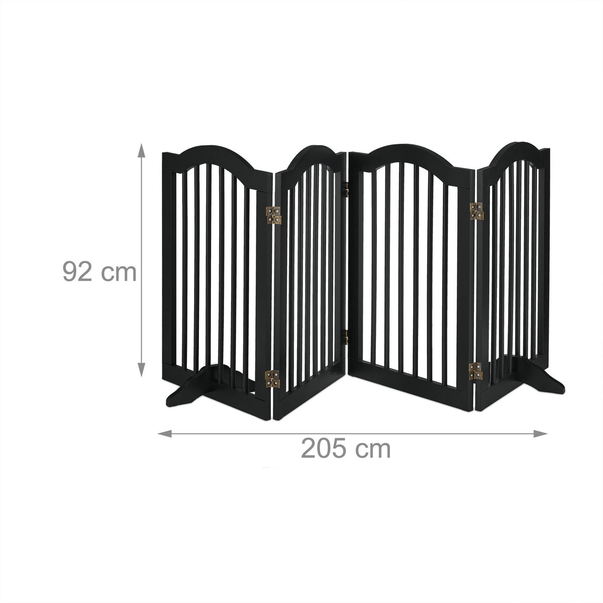 Black security gate 92 cm