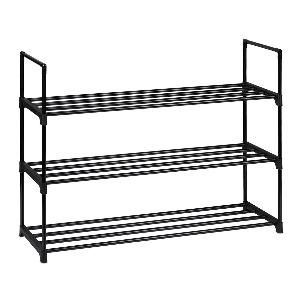 Black shoe shelf