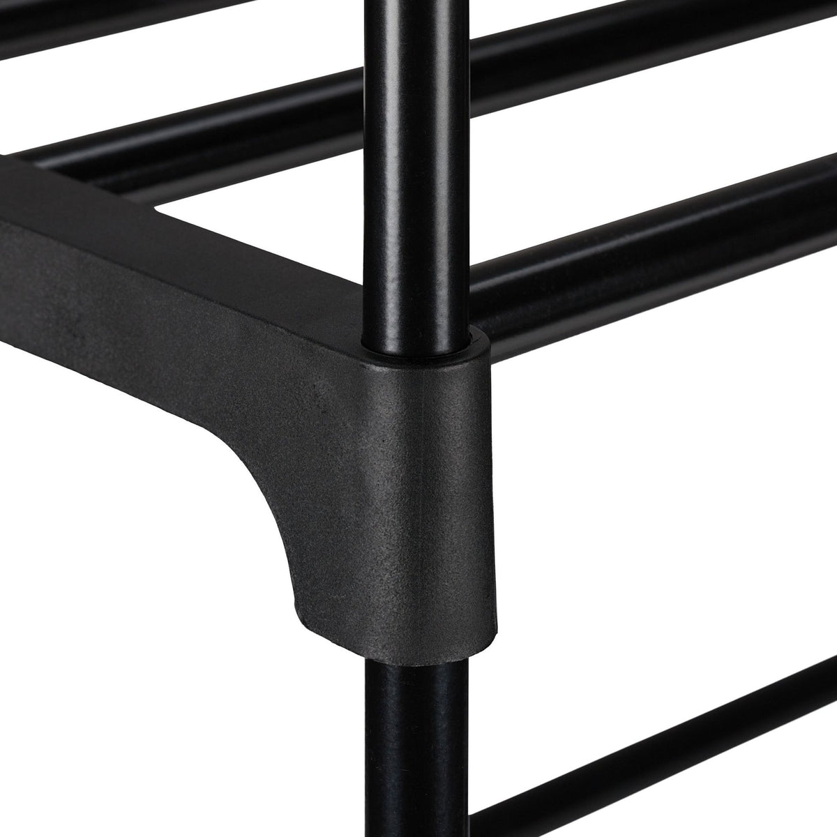 Black shoe shelf