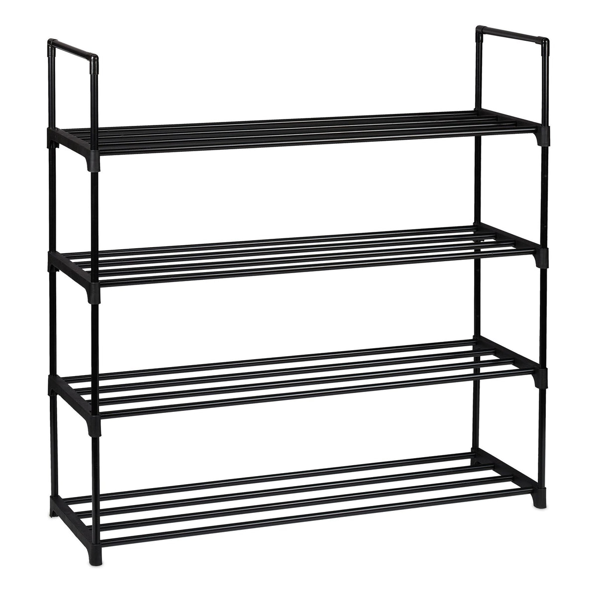 Black shoe shelf