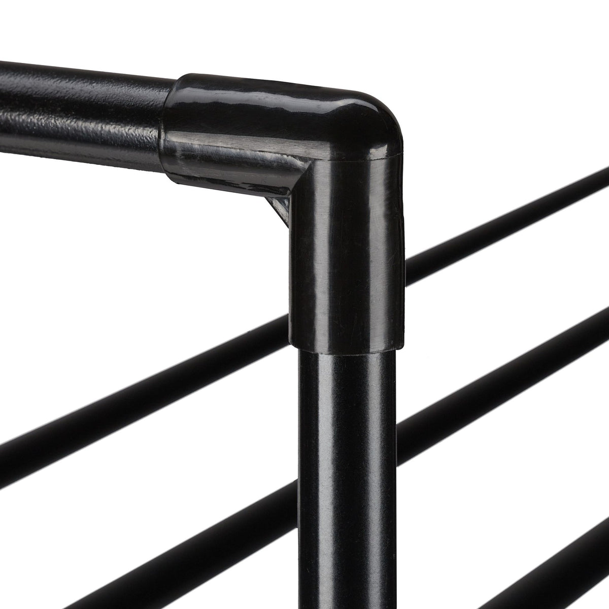 Black shoe shelf