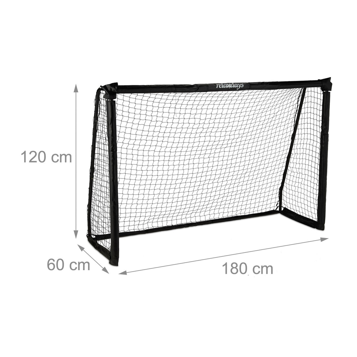 Black soccer goal 120 x 180 cm