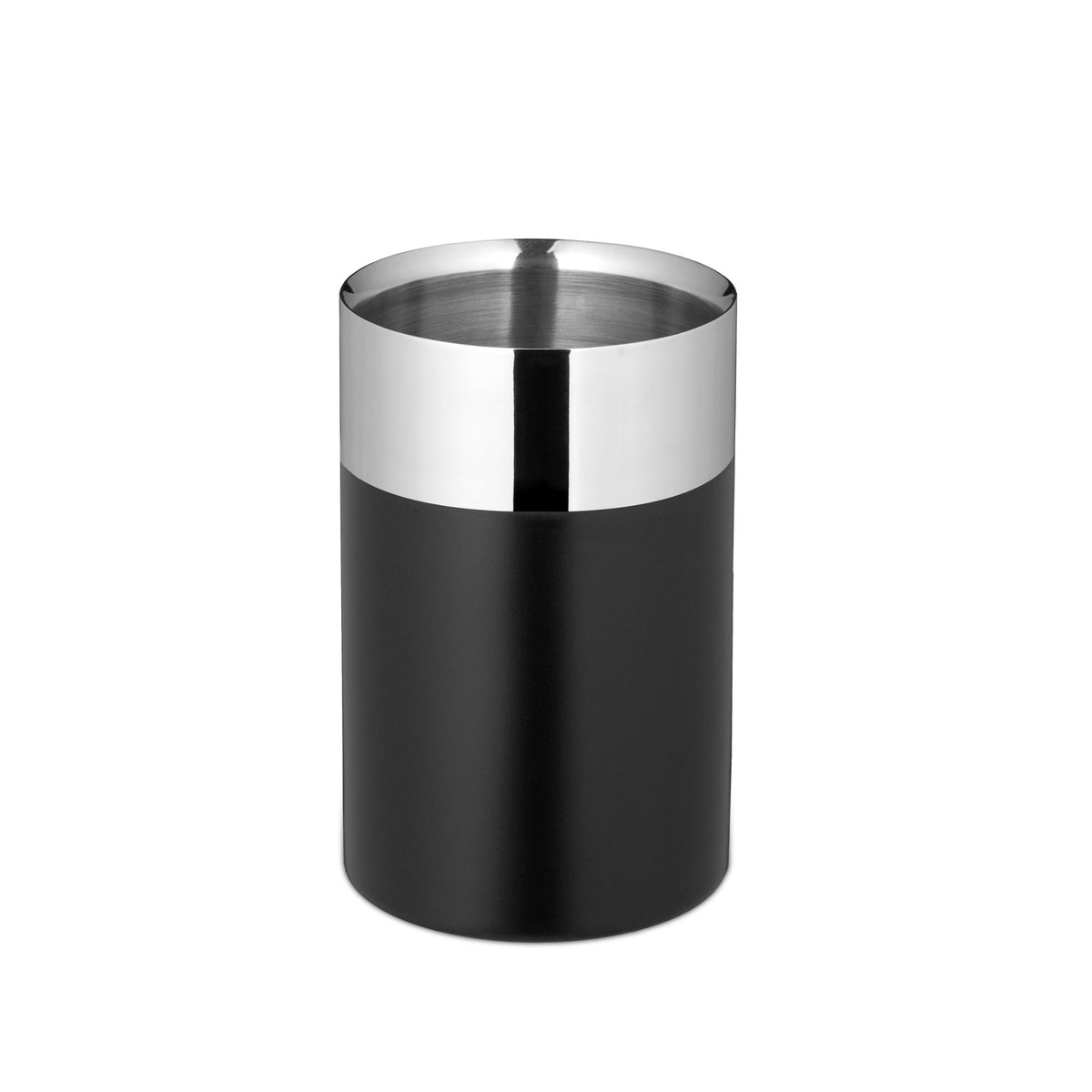 Black stainless steel wine cooler