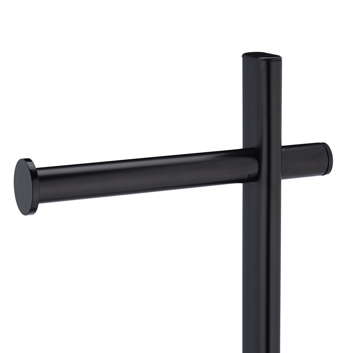 Black toilet paper holder