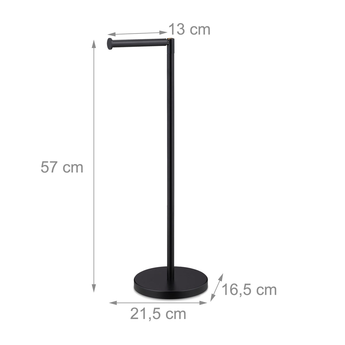Black toilet paper holder