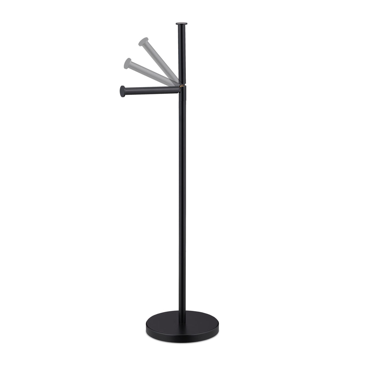 Black toilet paper holder