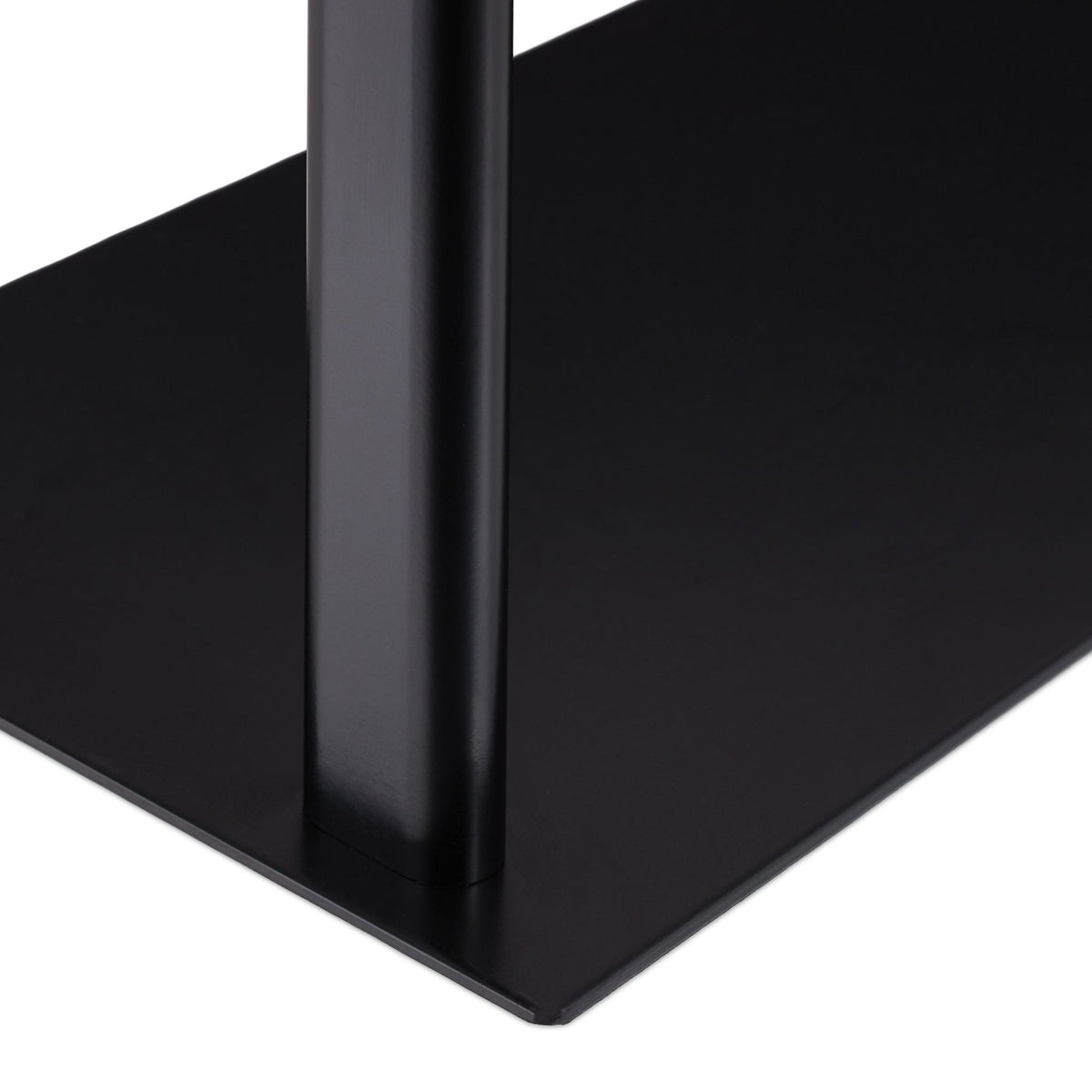 Black towel rack with 3 bars