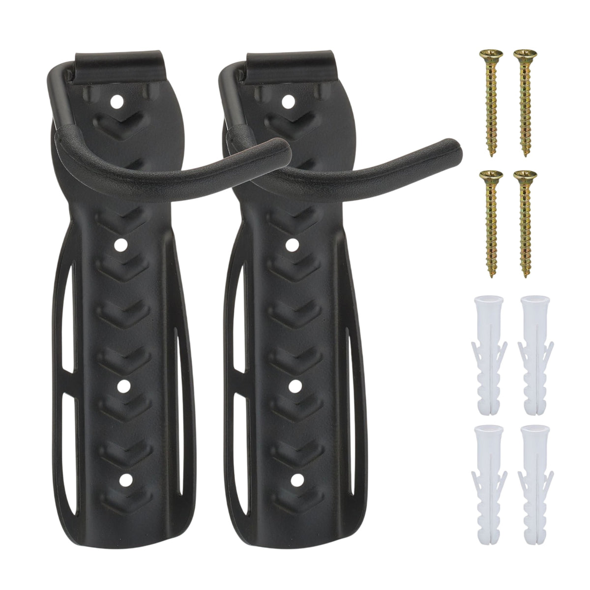 Black wall bracket for bicycles - 2 pcs