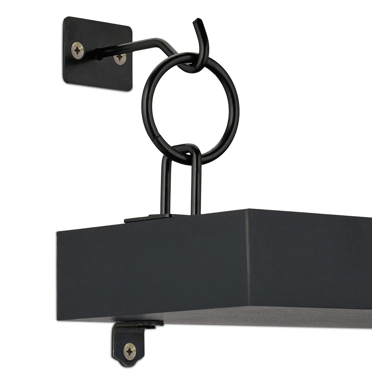 Black wall shelf in a set of 2