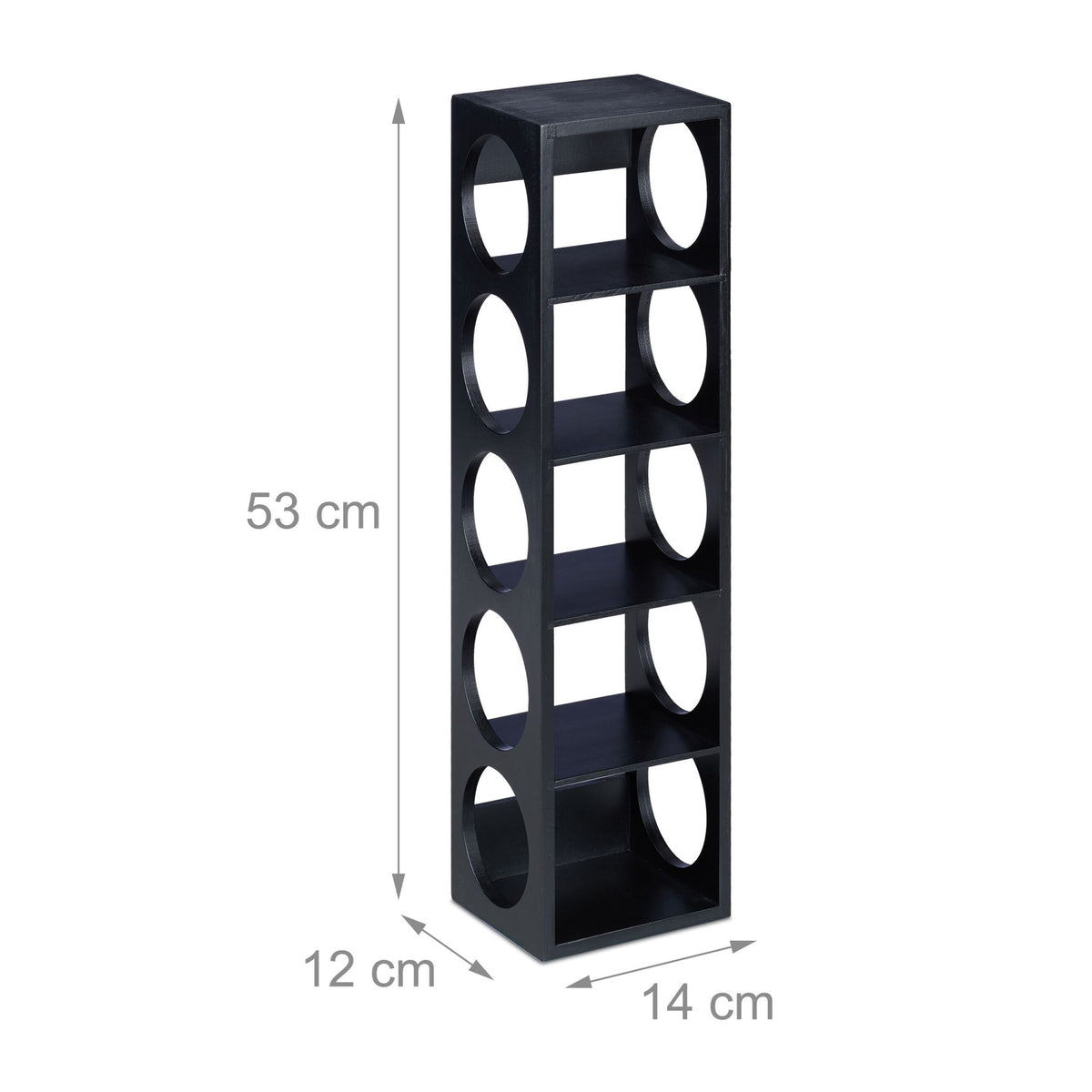 Black wine rack set of 2