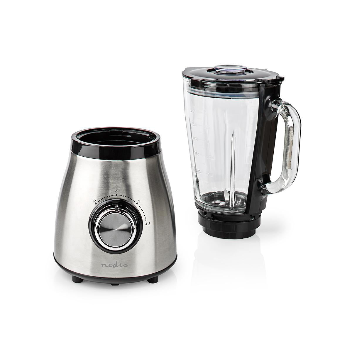 Blender | 800 W | 1.5 l | Glass | 2 speed setting | Silver / Black