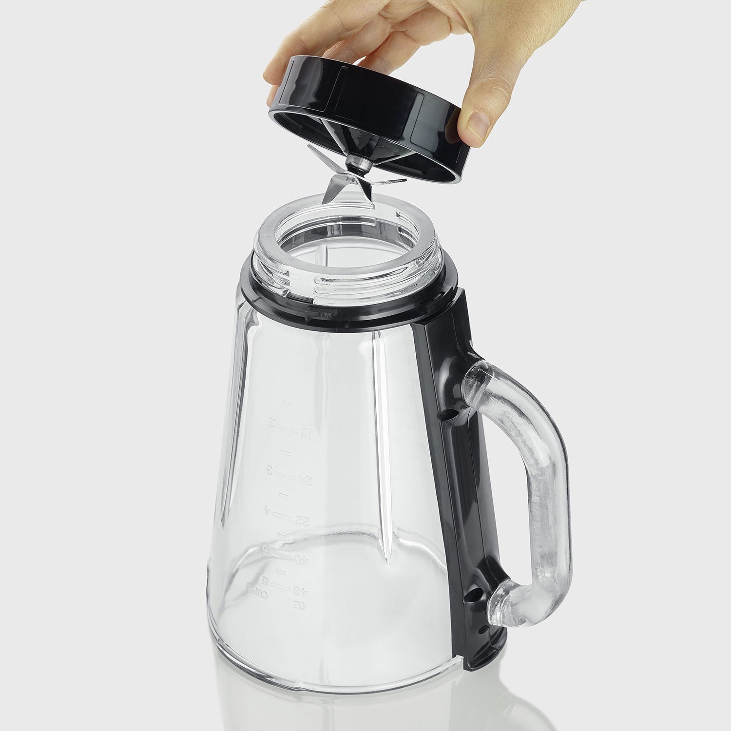 Blender With 1.5L Glass Jug, 600W, Smoothie Cup, Chopper