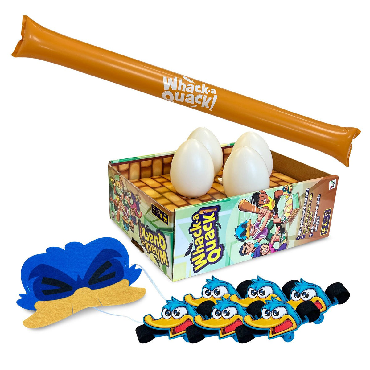 Blindfolded Duck Party Game, Inflatable Hammer, 2-6 Players