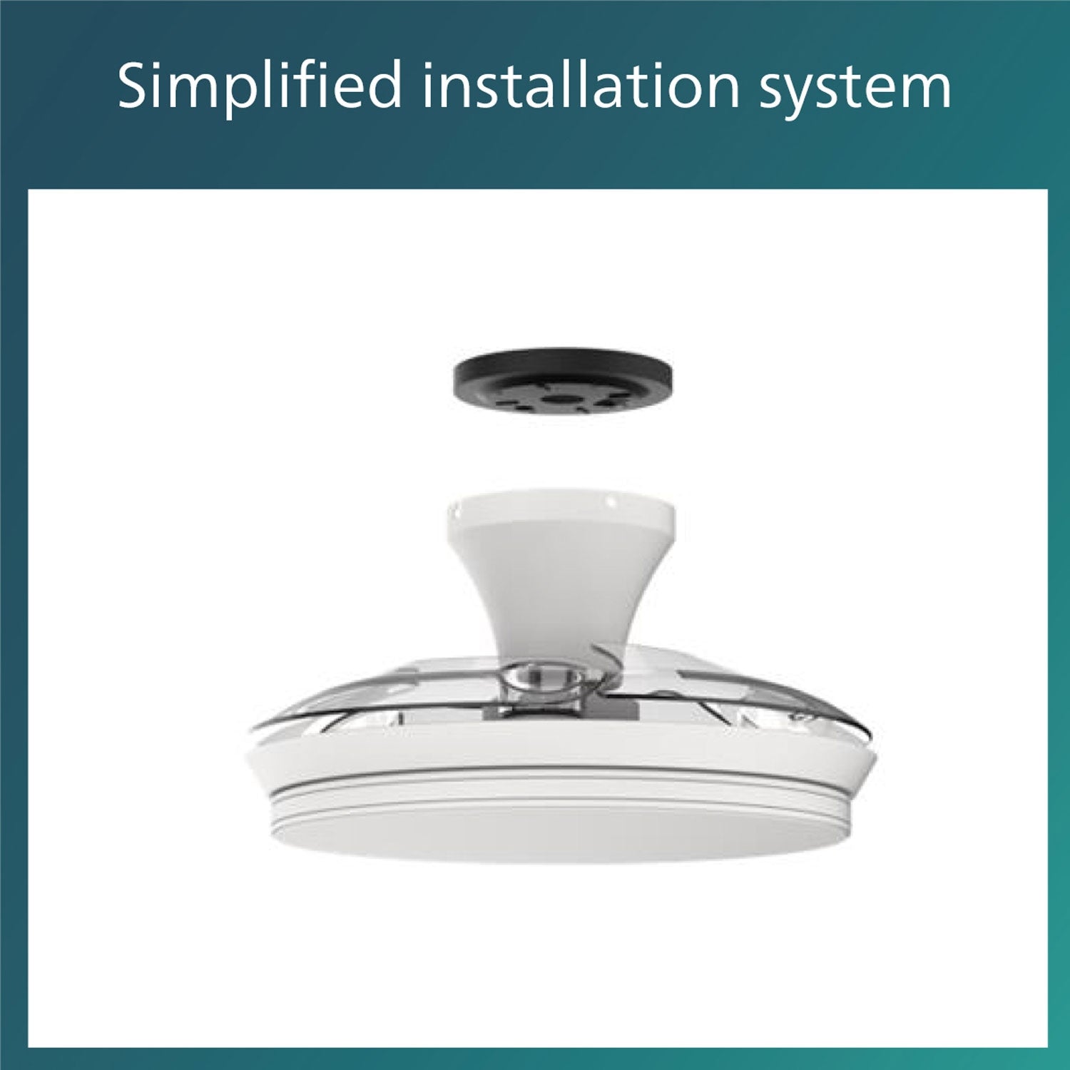 Bliss Ceiling fan with LED lighting Warm/cool white 4500 lm