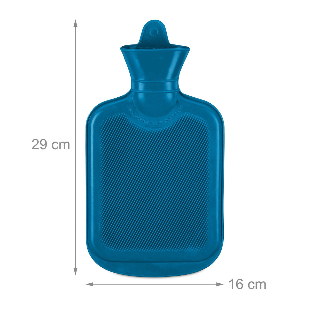 Blue Hot Water Bottle 1L – Leak-Proof, Pain Relief