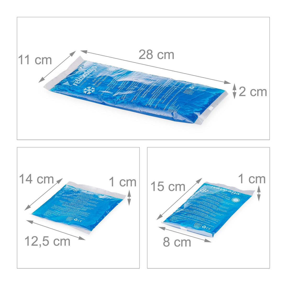Blue cooling bulbs in a set of 4