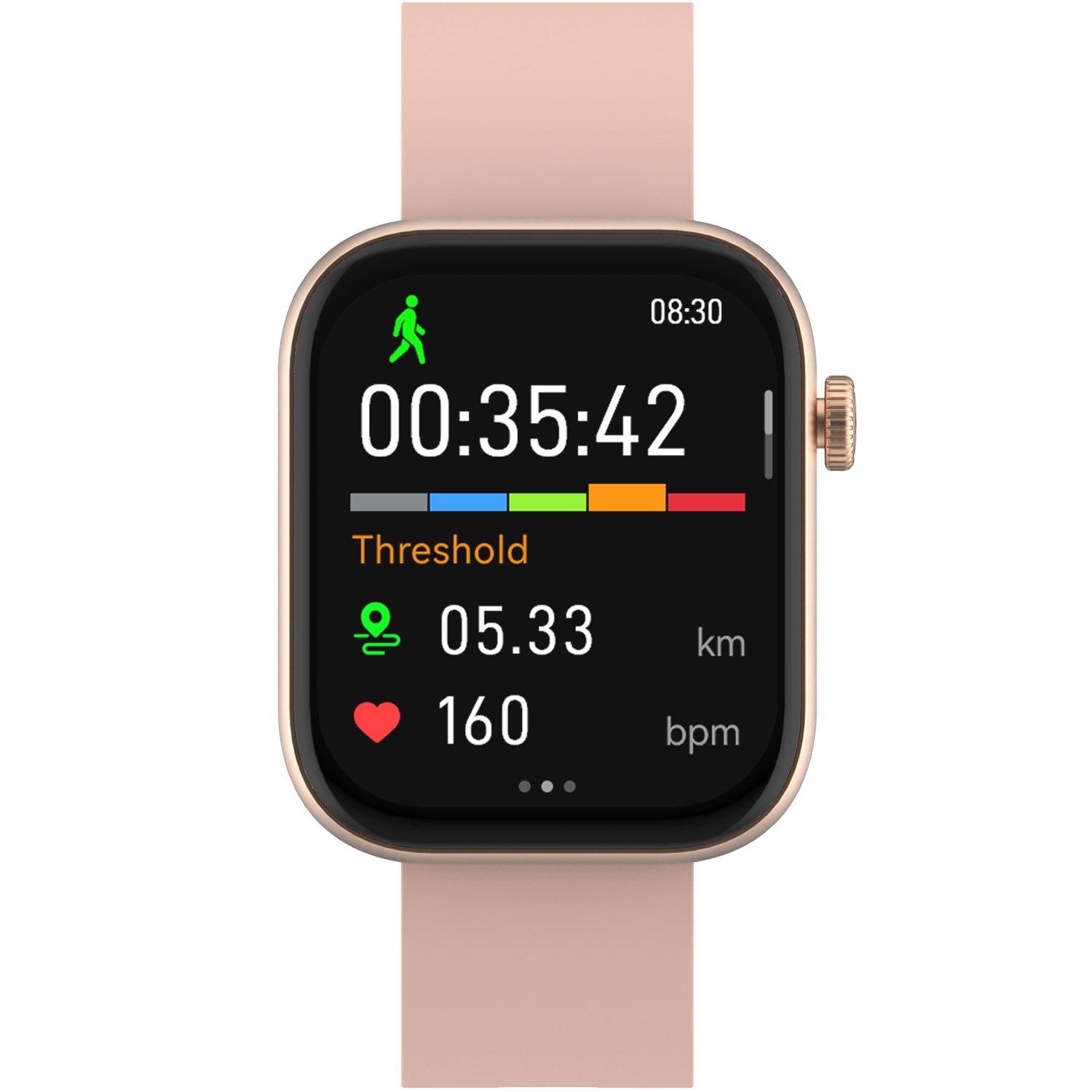 Bluetooth AMOLED Smart Watch Pink / Beige
