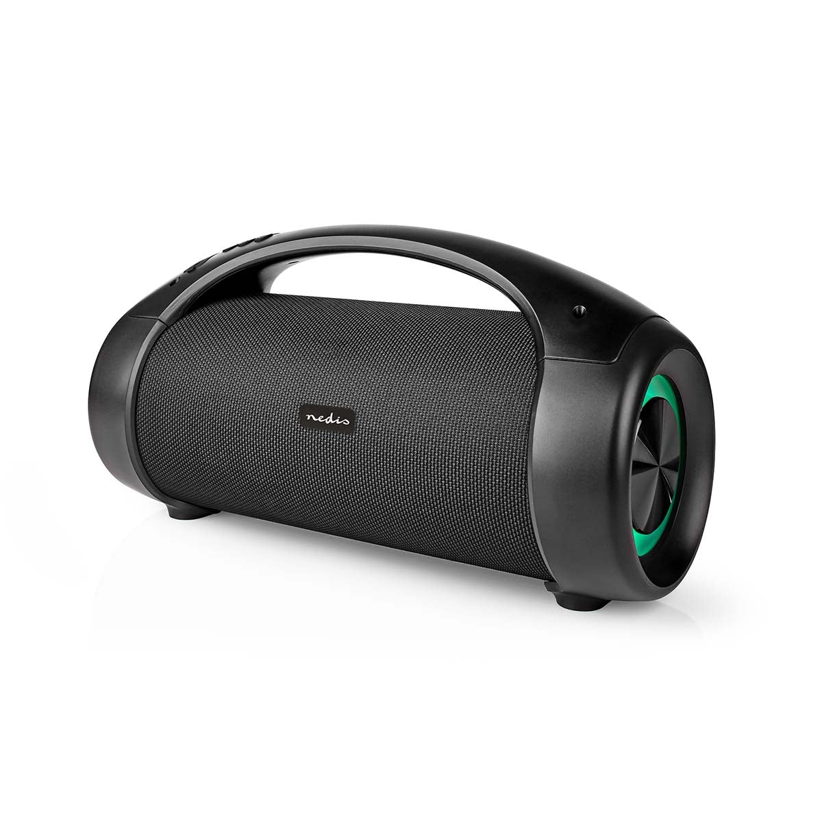 Bluetooth® Party Boombox | 6 hours | 2.0 | 50 W | Playback of media: AUX / USB | IPX5 | Syncable | Carrying handle | Party lights | Black