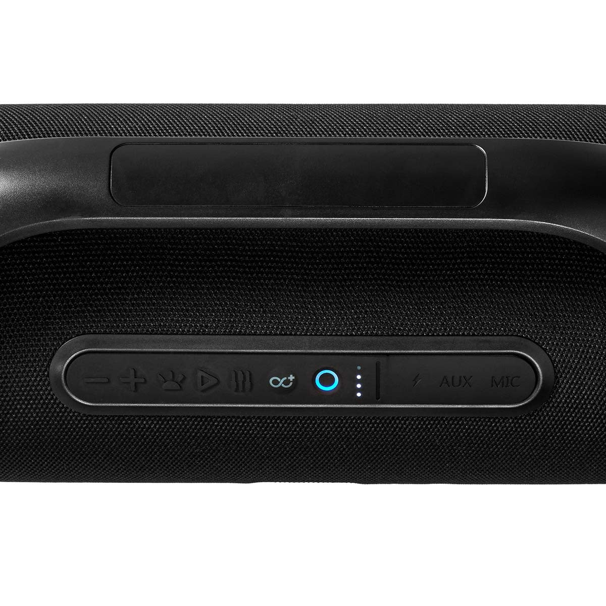 Bluetooth® Party Boombox | 9.5 hrs | 2.1 | 120 W | Media playback: AUX | IPX5 | Linkable | Carrying handle | Party lights | Black