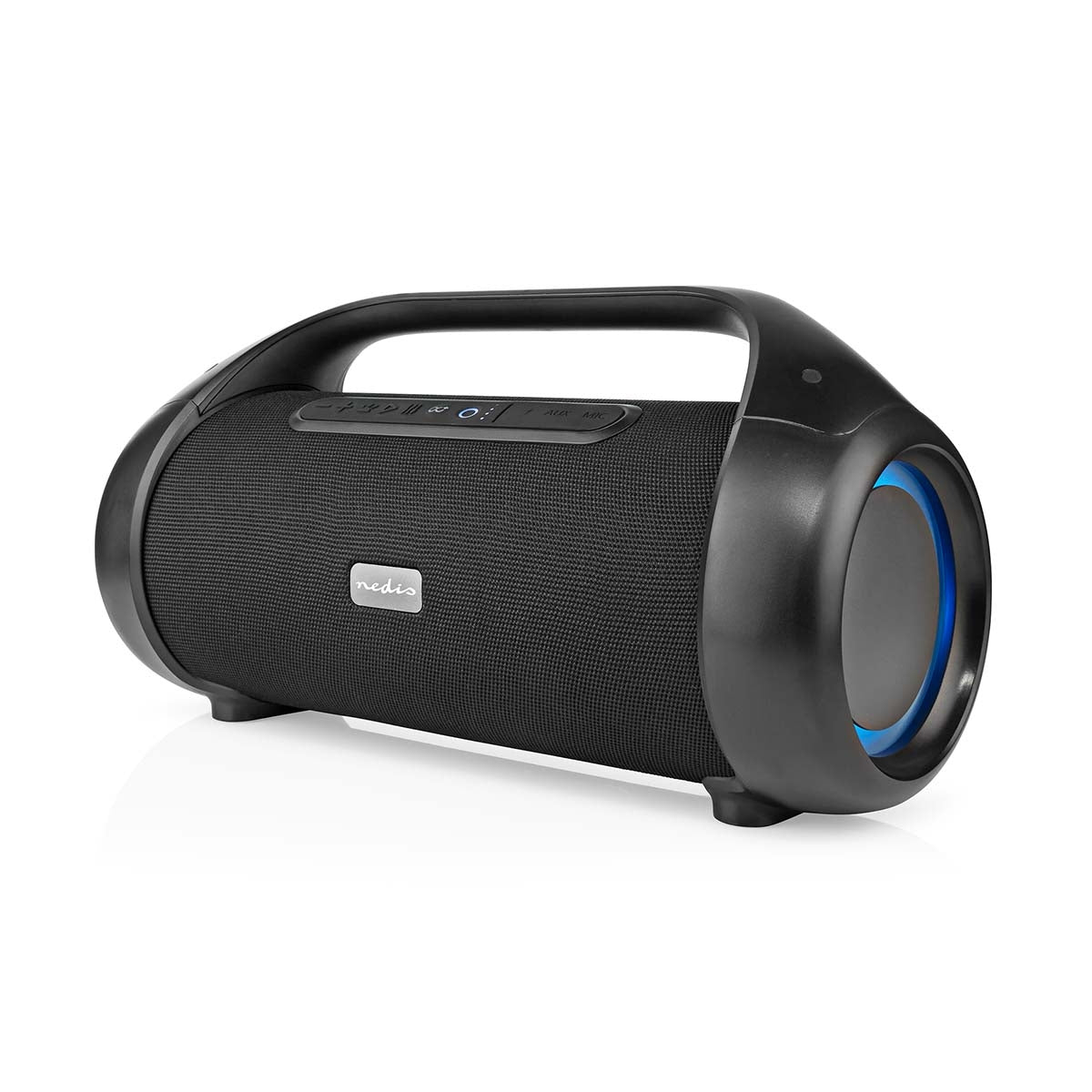 Bluetooth® Party Boombox | 9.5 hrs | 2.1 | 120 W | Media playback: AUX | IPX5 | Linkable | Carrying handle | Party lights | Black